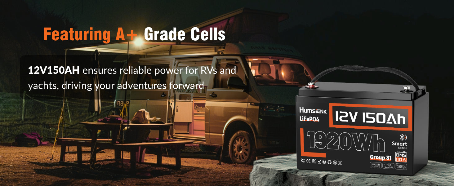 Humsienk_12V_150Ah_Group31_Bluetooth_LiFePO4_Battery_EV_Cells_PC