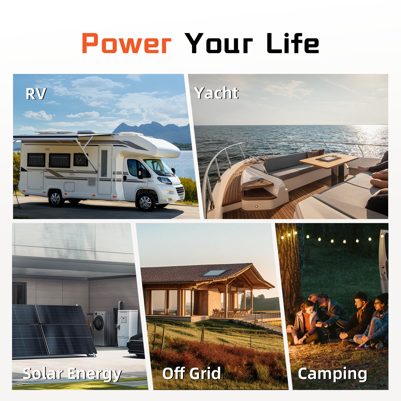 Humsienk 12V 100Ah Group 24 Lead-acid Replacement Bluetooth LiFePO4 Battery 1.28kWh for RVs/Boats