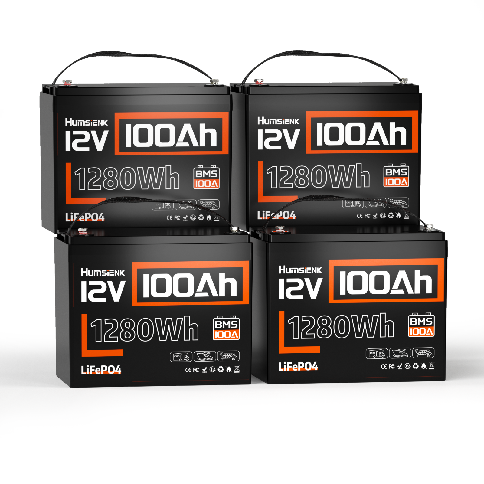 [⚡Black Friday Offer] 12V 100Ah Group 24 LiFePO4 Battery with 100A BMS