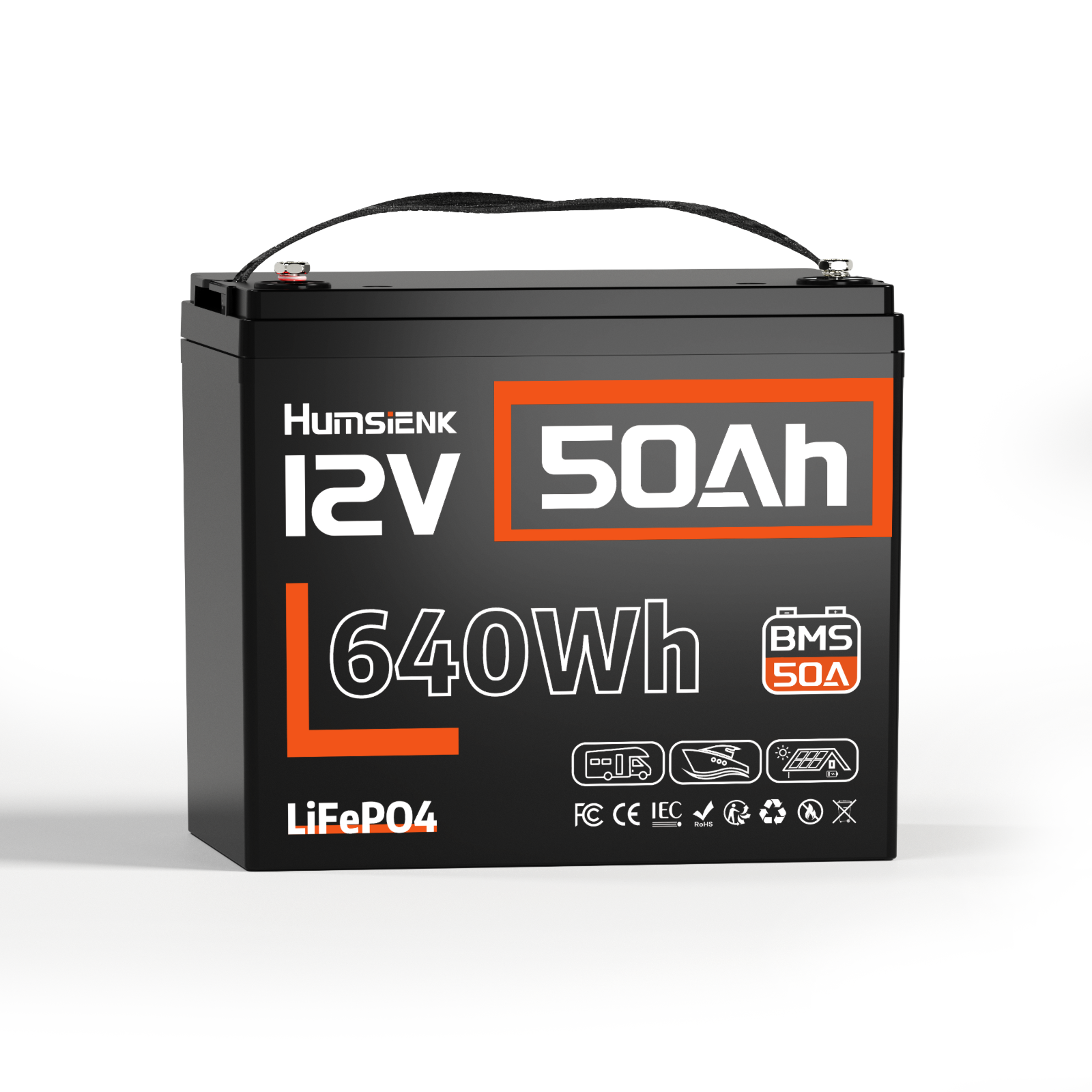 【Pre Sale】Humsienk 12V 50Ah LiFePO4 Battery