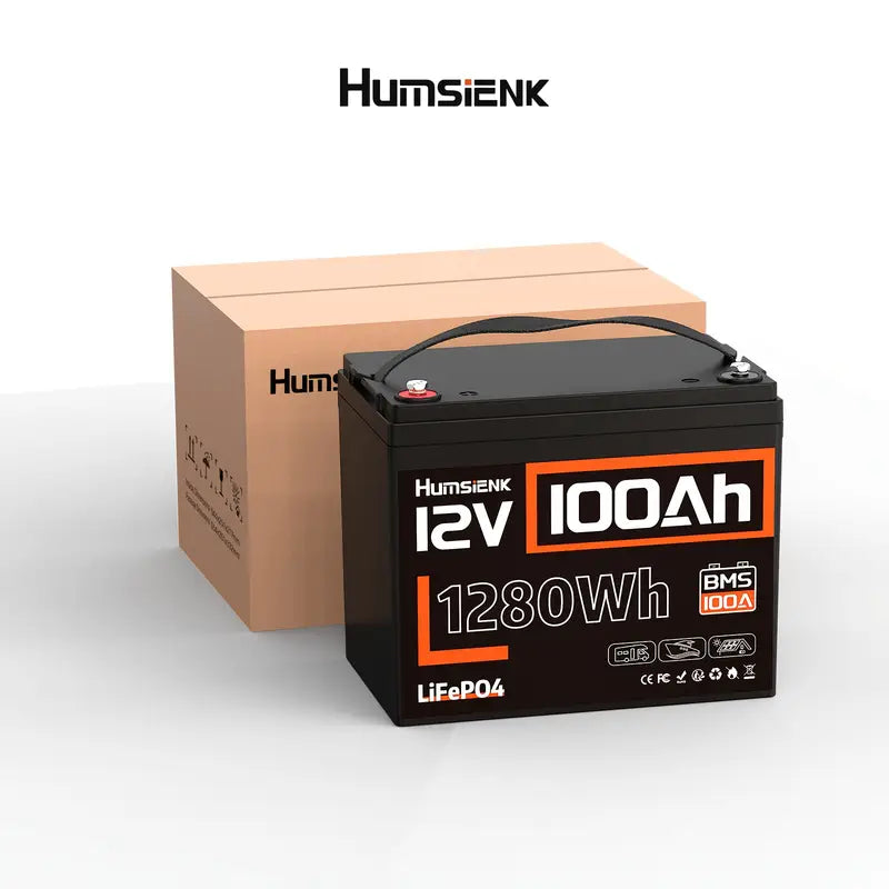 [⚡Black Friday Offer] 12V 100Ah Group 24 LiFePO4 Battery with 100A BMS