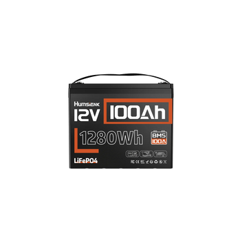 Humsienk 12V 100Ah Group 24 LiFePO4 Battery