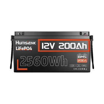 Humsienk 12V 200Ah 200A BMS LiFePO4 Battery