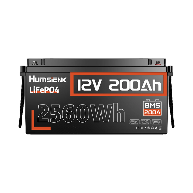 Humsienk 12V 200Ah 200A BMS LiFePO4 Battery