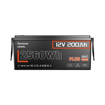 Humsienk 12V 200Ah Plus LiFePO4 Battery with 250A BMS