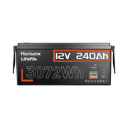 Humsienk 12V 240Ah Bluetooth LiFePO4 Batttery with 200A BMS