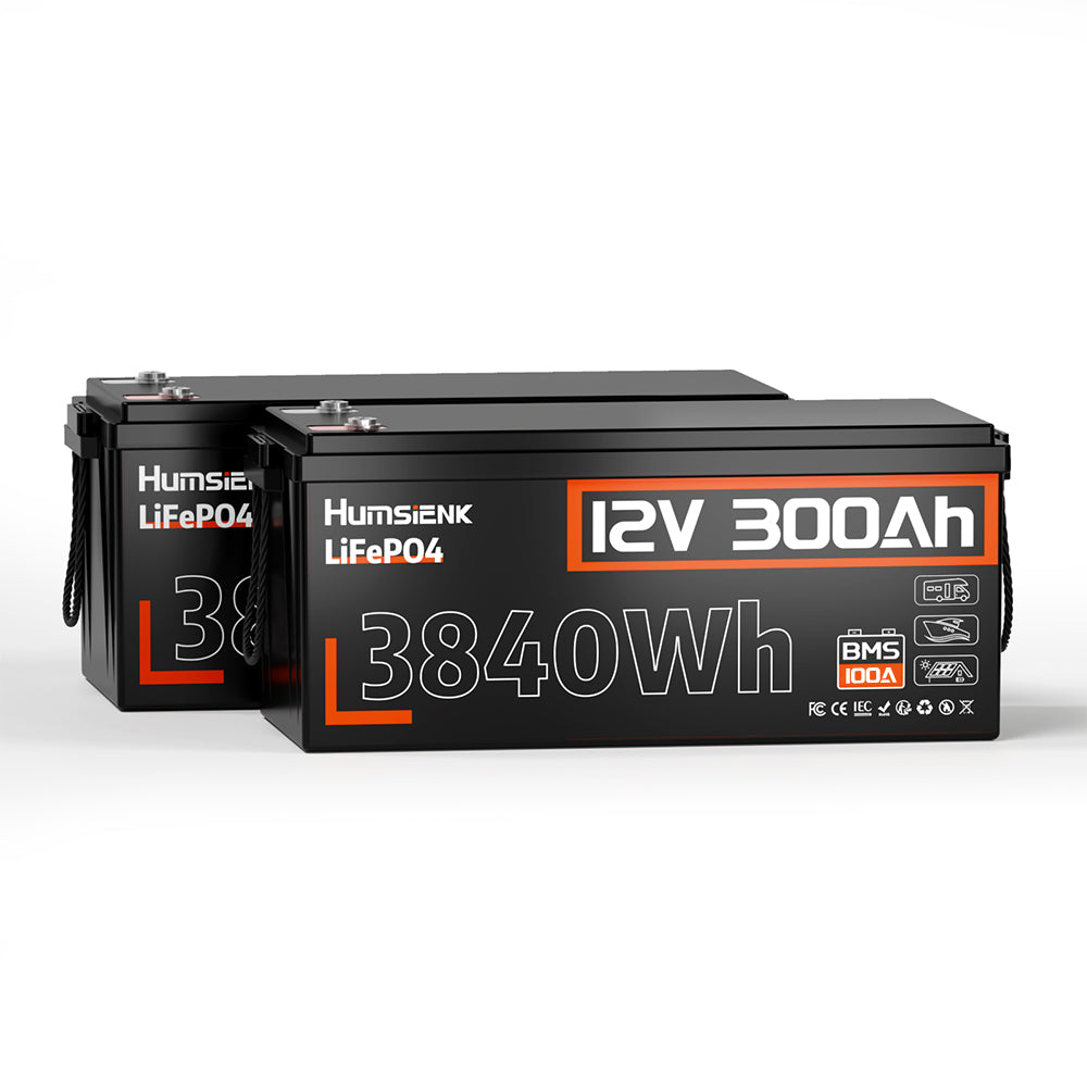 [⚡Black Friday Offer] 12V 300Ah LiFePO4 Bluetooth Battery with 100A BMS