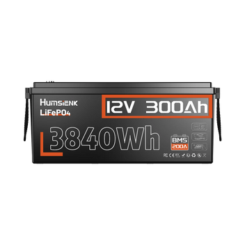Humsienk 12V 300Ah LiFePO4 Battery