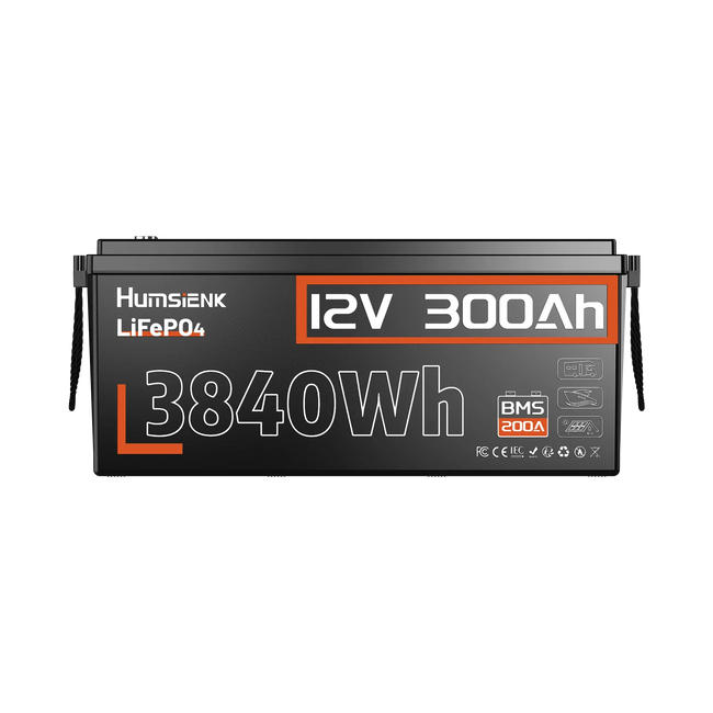 Humsienk 12V 300Ah LiFePO4 Battery