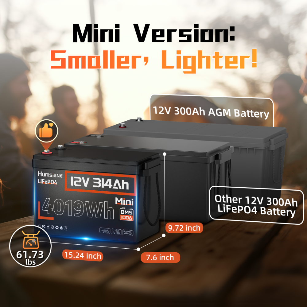 [Awaiting upgrade to 200A BMS] 12V 314Ah Mini LiFePO4 Battery with 100A BMS