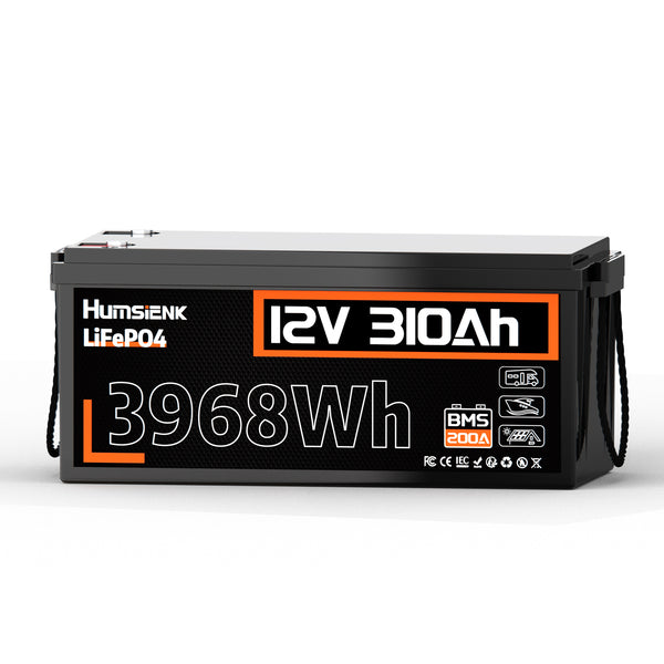 【Pre-Order】Humsienk 12V 310Ah 200A BMS LiFePO4 Battery
