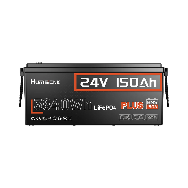 Humsienk 24V 150Ah Plus LiFePO4 Battery