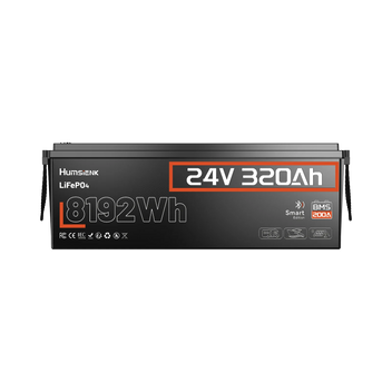 Humsienk 24V 320Ah LiFePO4 Battery with Bluetooth