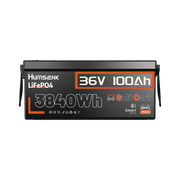 Humsienk 36V 100Ah Golf Cart LiFePO4 Battery with Bluetooth