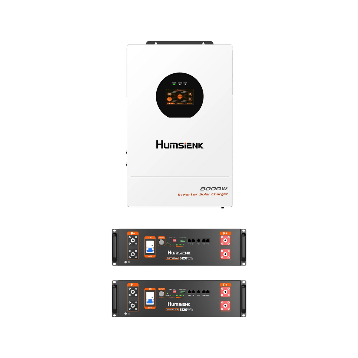 Humsienk 48V 100Ah 3U Server Rack LiFePO4 Battery | 3A Active Balancing & CAN/RS485/RS232 Protocols