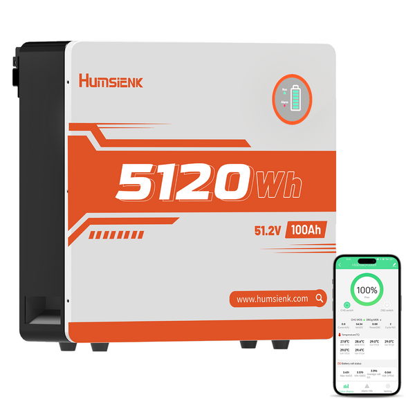 Humsienk 48V(51.2V) 100Ah Wall-Mounted Battery