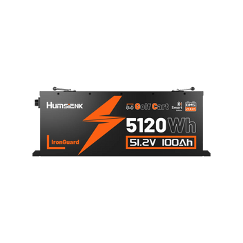 Humsienk 48V 100Ah/150Ah Bluetooth LiFePO4 Golf Cart Battery