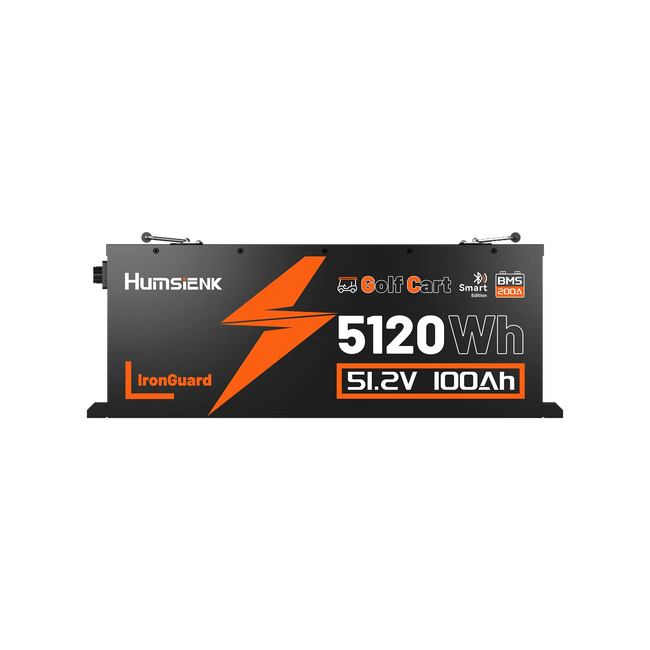 Humsienk 48V 100Ah/150Ah Bluetooth LiFePO4 Golf Cart Battery