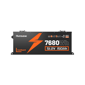 Humsienk 48V 150Ah Golf Cart LiFePO4 Battery with Bluetooth