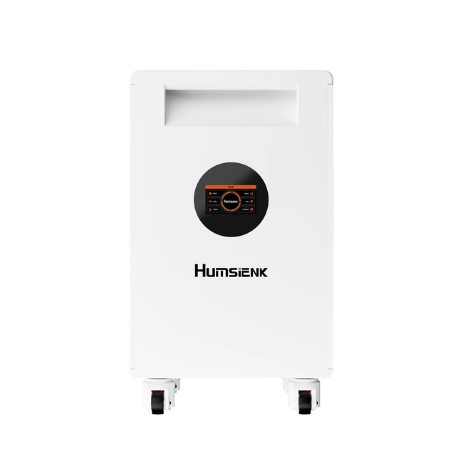 Humsienk 48V 628Ah whole home battery standalone unit with brand logo and slogan Your Power Your World