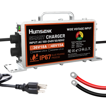 Humsienk 48V 15A AC-DC LiFePO4 Battery Charger