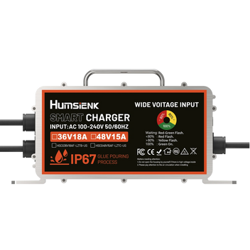 Humsienk 48V 15A AC-DC LiFePO4 Battery Charger