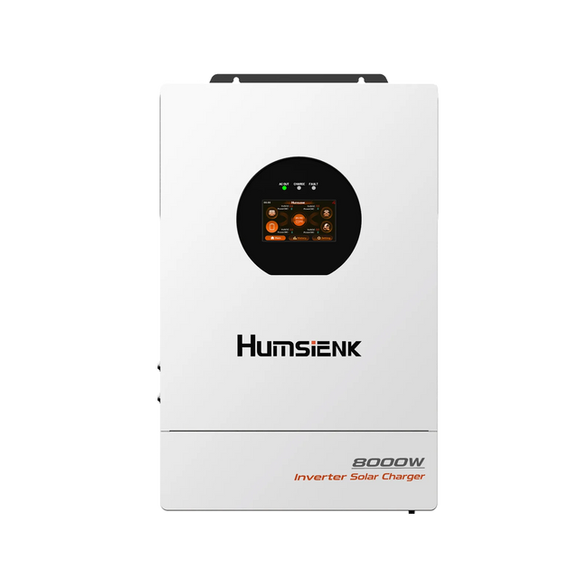 Humsienk 48V 8kW Hybrid Inverter | 120/240V Split-Phase, 10ms UPS, Dual MPPT