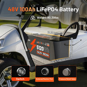 HumsienK_48V_100Ah_Golf_Cart_Bluetooth_LiFePO4_Battery_Compact_Size