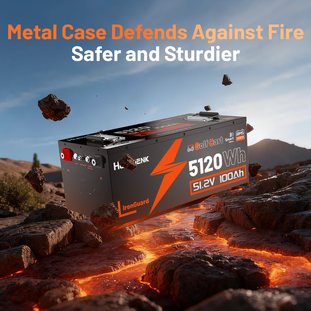 HumsienK_48V_100Ah_Golf_Cart_Bluetooth_LiFePO4_Battery_Metal_Case