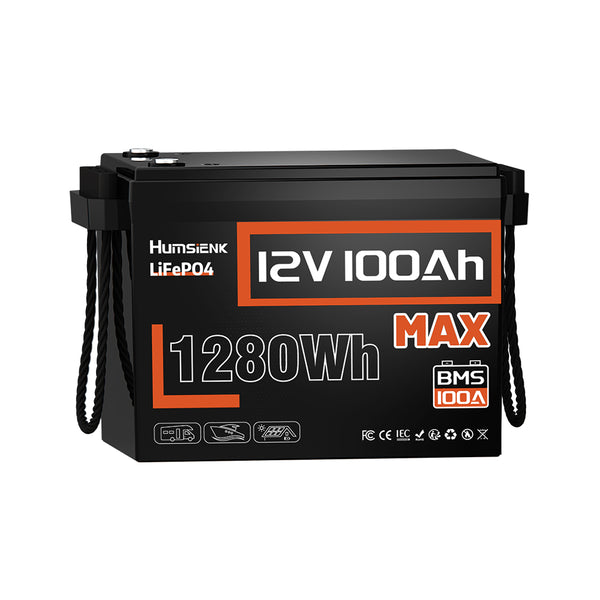 【Pre-Order】Humsienk 12V 100Ah Max LiFePO4 Battery
