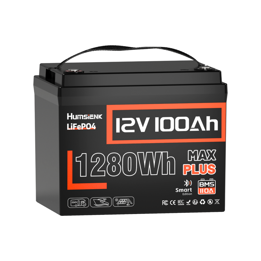 [⚡Black Friday Offer] 12V 100Ah Max Plus Bluetooth LiFePO4 Battery with 110A BMS