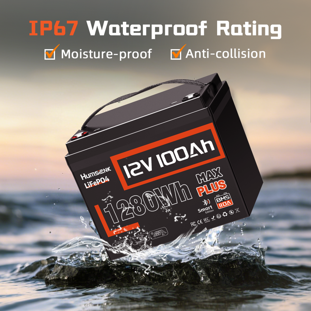 [⚡Black Friday Offer] 12V 100Ah Max Plus Bluetooth LiFePO4 Battery with 110A BMS