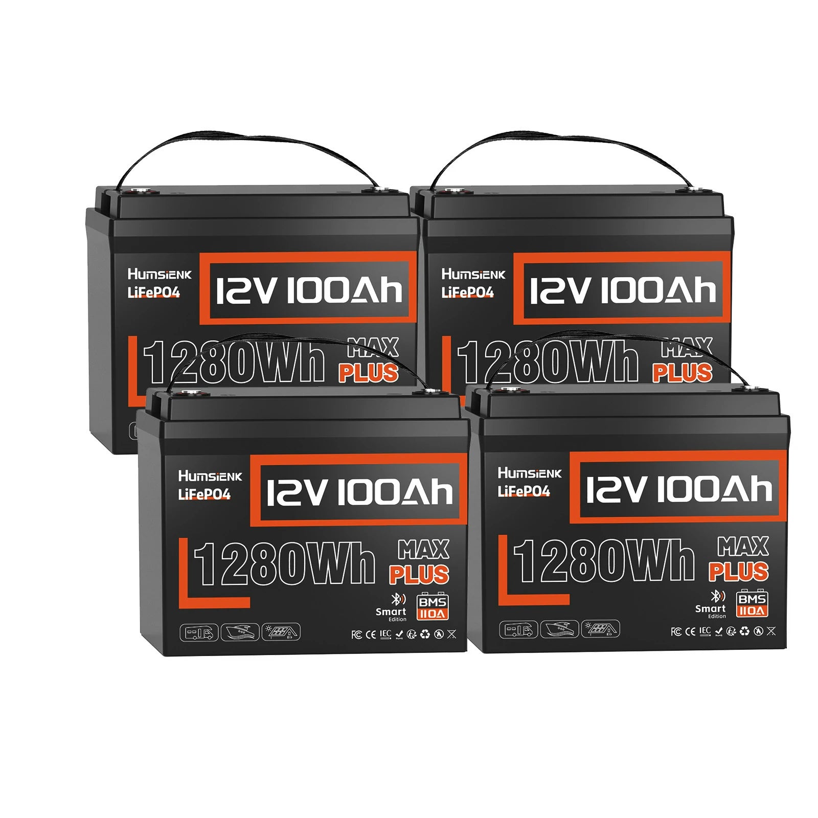 [⚡Black Friday Offer] 12V 100Ah Max Plus Bluetooth LiFePO4 Battery with 110A BMS