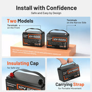 Humsienk_12V_150Ah_Group31_Bluetooth_LiFePO4_Battery_Portable_Battery