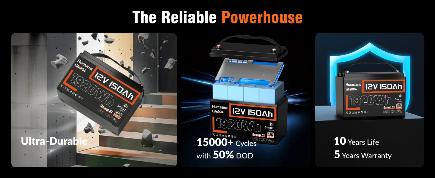 Humsienk_12V_150Ah_Group31_Bluetooth_LiFePO4_Battery_Reliable_Powehouse_PC