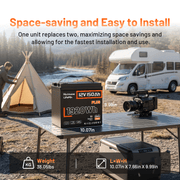 Humsienk 12V 150Ah Plus Bluetooth LiFePO4 Battery