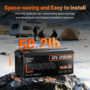 Humsienk_12V_200Ah_LiFePO4_Battery_250A_BMS_Lightweight