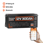 Humsienk 12V 300Ah LiFePO4 Battery