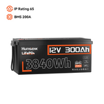 Humsienk 12V 300Ah LiFePO4 Battery