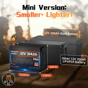 Humsienk 12V 314Ah Mini LiFePO4 Battery