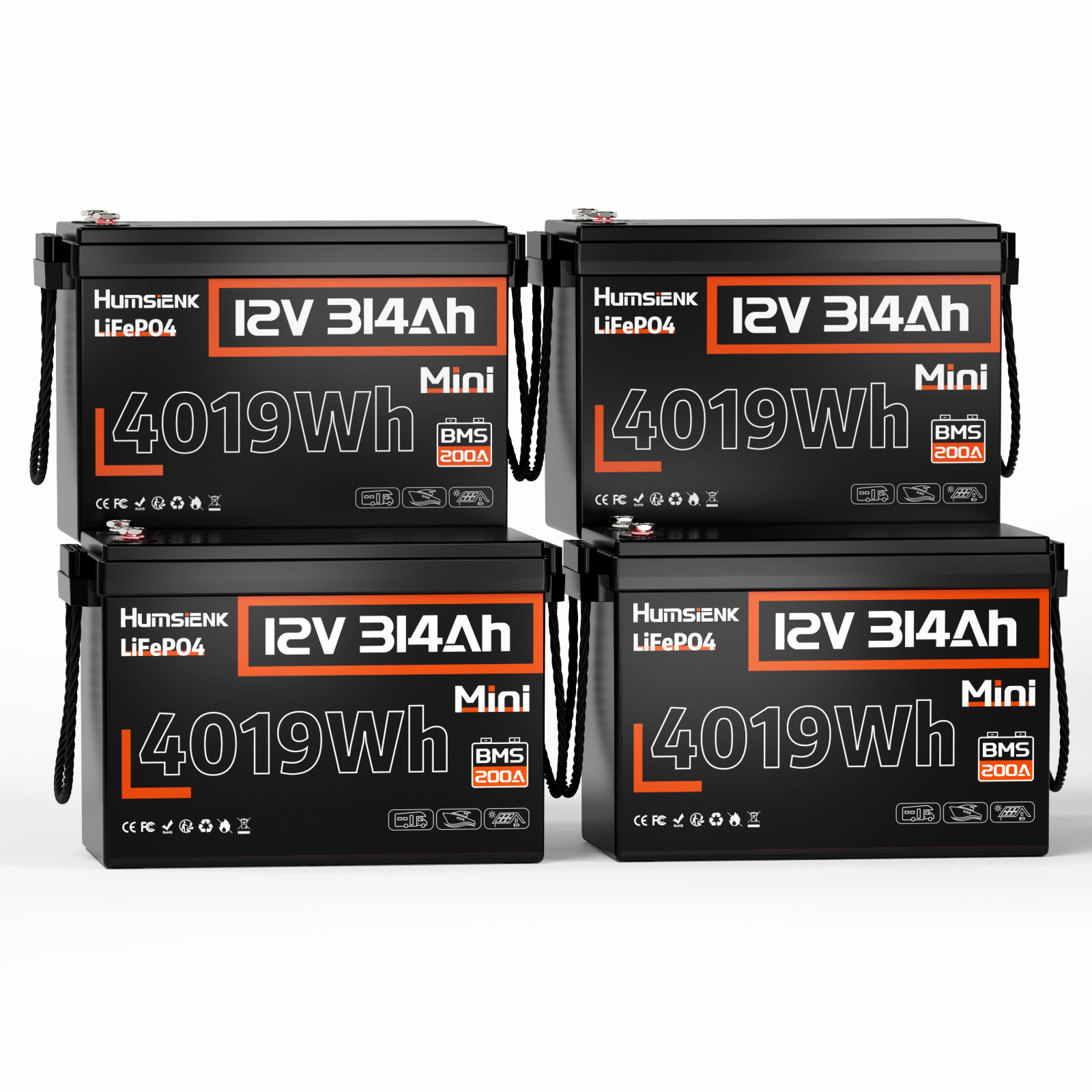 [Awaiting upgrade to 200A BMS] 12V 314Ah Mini LiFePO4 Battery with 100A BMS