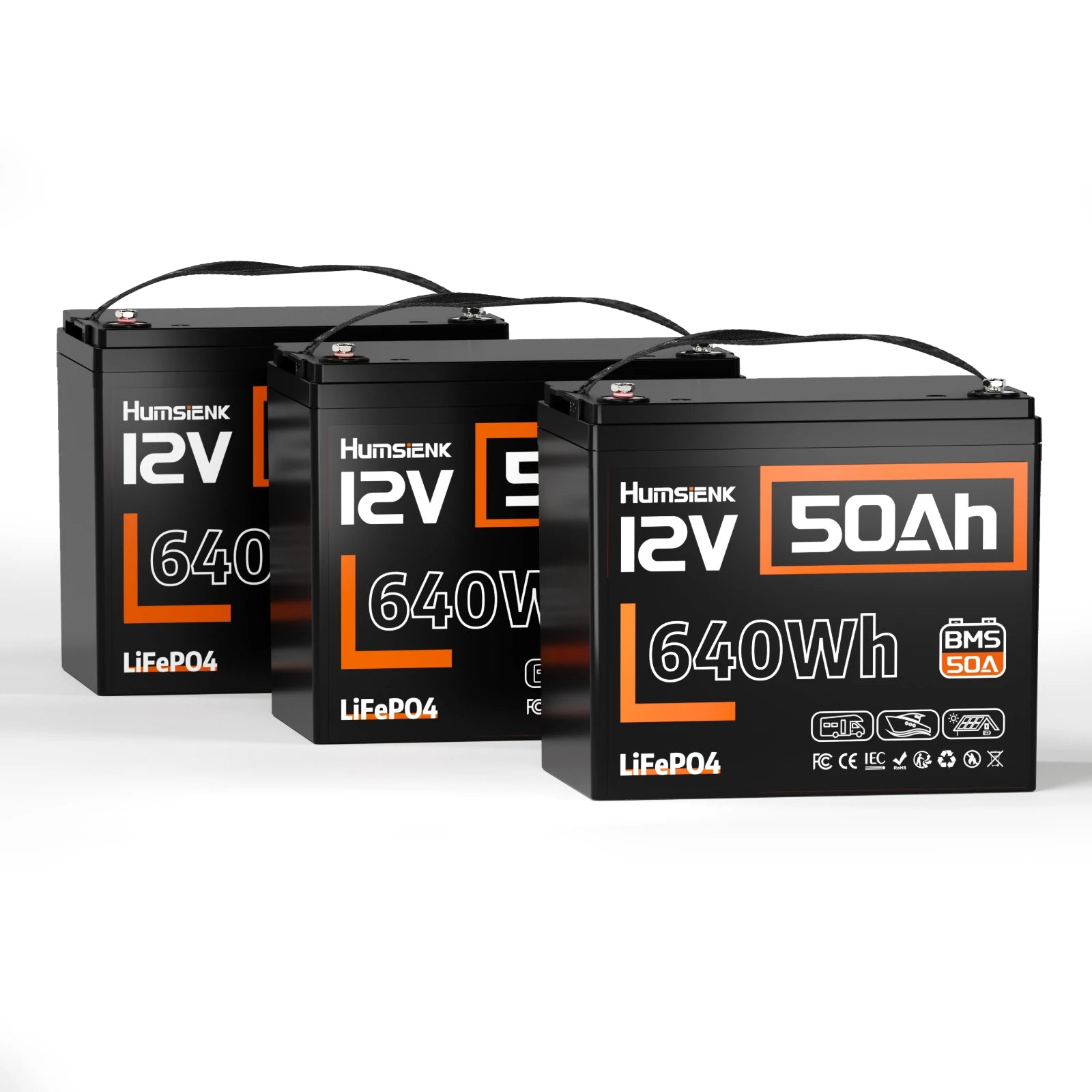 【Pre Sale】Humsienk 12V 50Ah LiFePO4 Battery