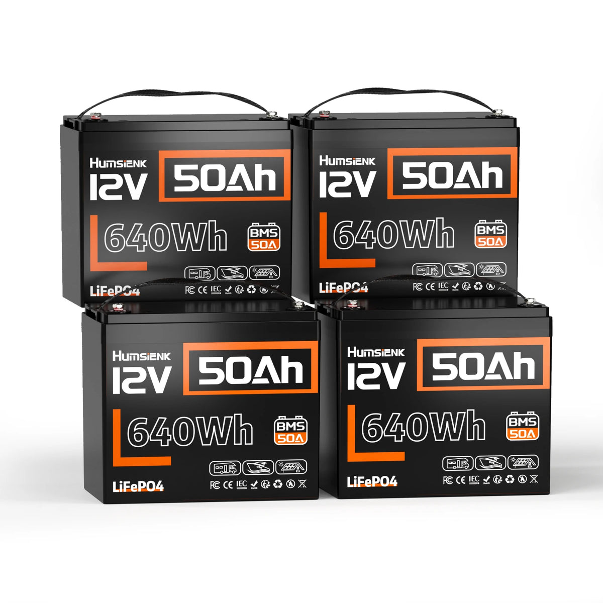 Humsienk_12V_50Ah_LiFePO4_Battery_4PACK