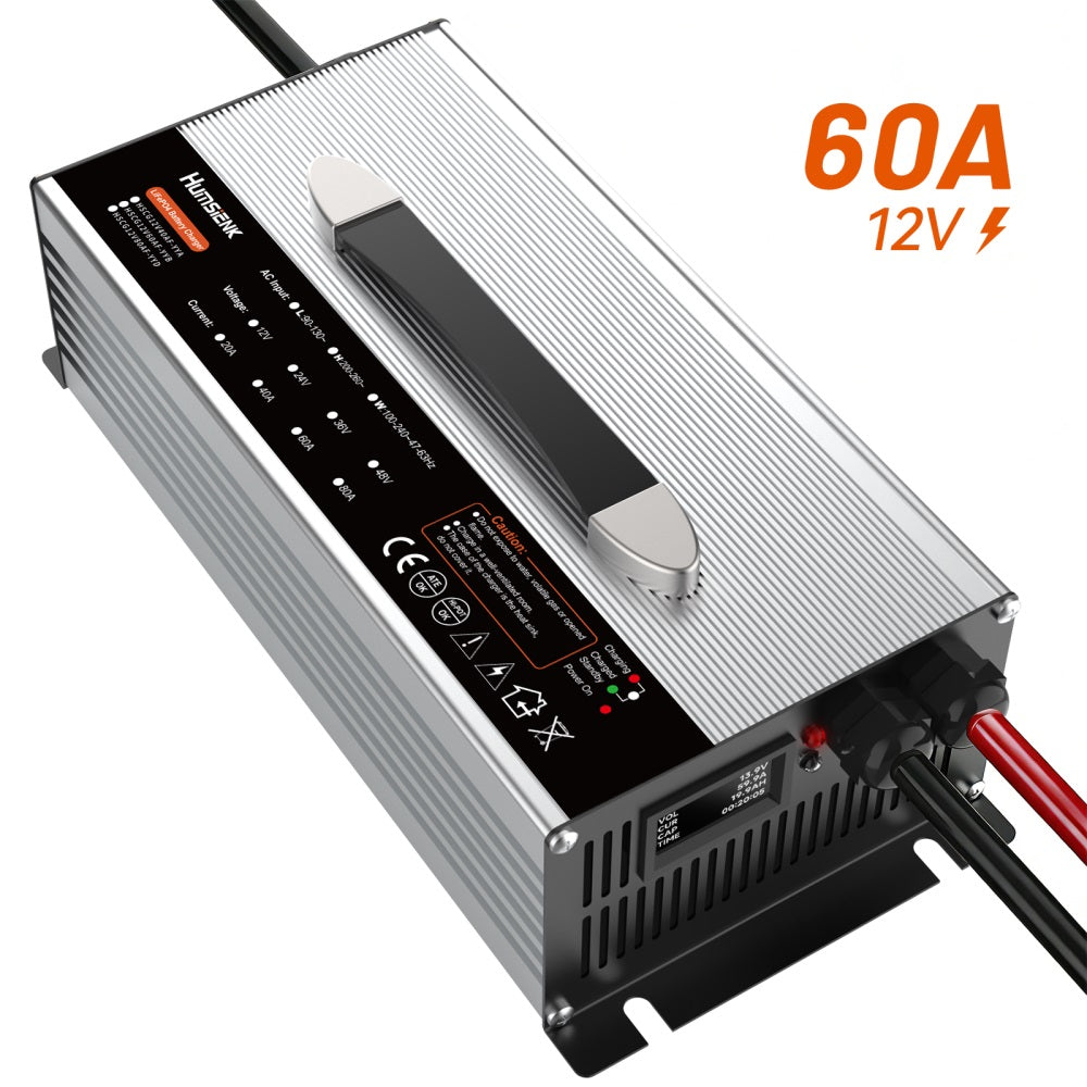 Humsienk 12V 60A LiFePO4 Battery Charger