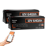 Humsienk_12V_640Ah_Bluetooth_LiFePO4_Battery_2PACK