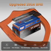 Humsienk_12V_640Ah_Bluetooth_LiFePO4_Battery_250A_BMS