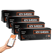 Humsienk_12V_640Ah_Bluetooth_LiFePO4_Battery_4PACK