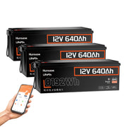 Humsienk_12V_640Ah_Bluetooth_LiFePO4_Battery_3PACK