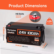 Humsienk_24V_100Ah_LiFePO4_Battery_Compact_Size