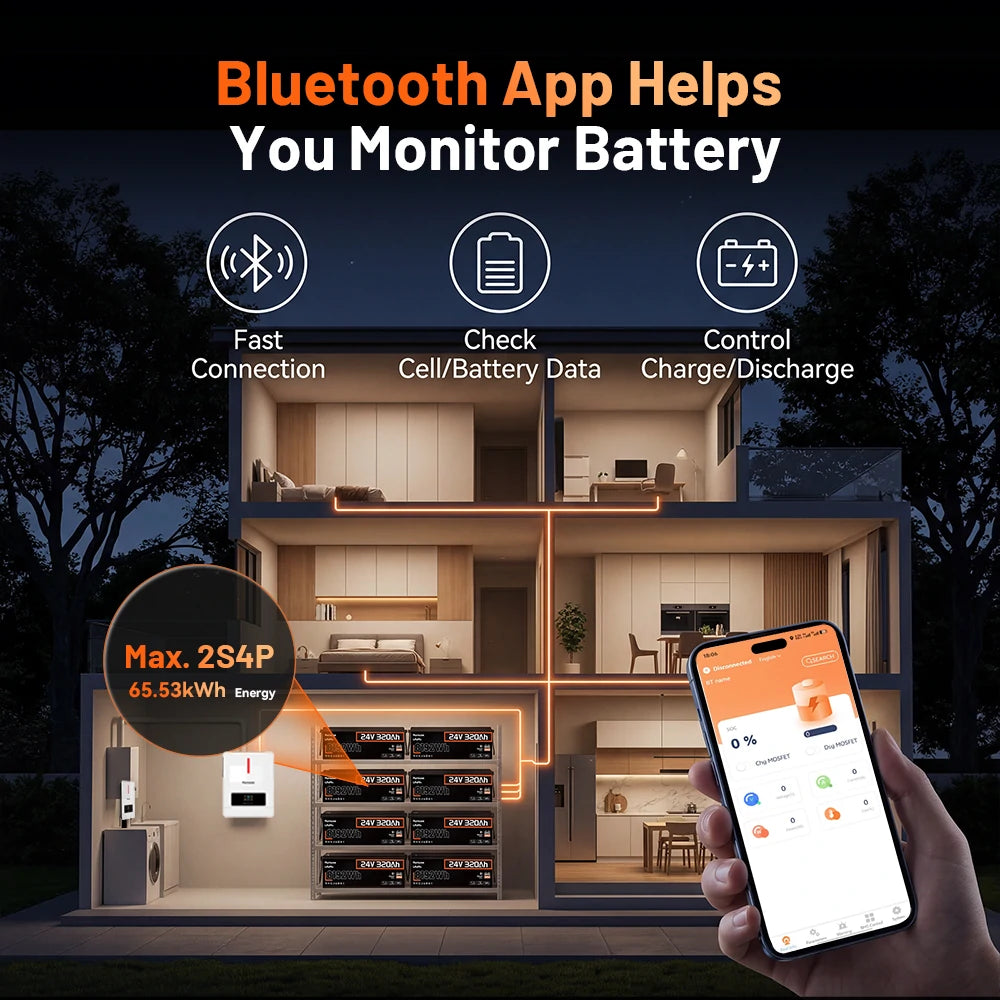 Humsienk_24V_320Ah_LiFePO4_Battery_Bluetooth_Monitor